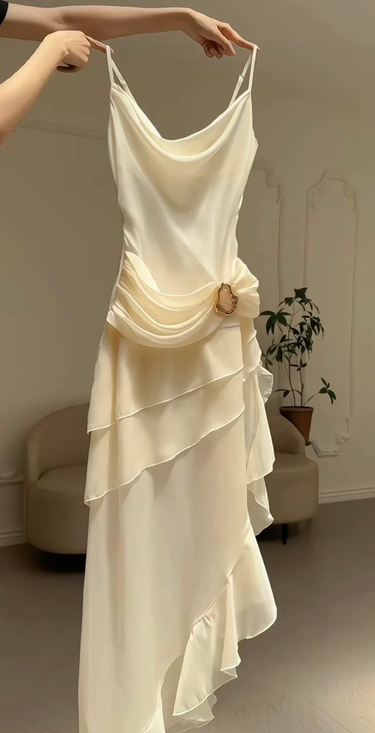 Aimishang Elegant Spaghetti Straps Long Prom Dress Charming Evening Party Dress Women's Dresses