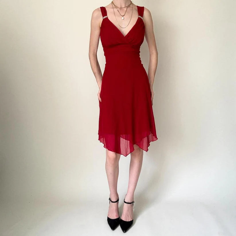 Aimishang Elegant V-neck Knee Length Homecoming Dress Lovely Short Cocktail Dresses Charming Birthday Party Dress