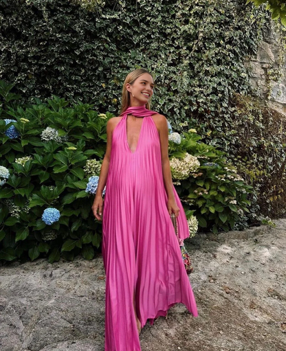 Aimishang Elegant A-line V-neck Long Prom Dress Charming Evening Party Dress Fashion Wedding Guest Dress