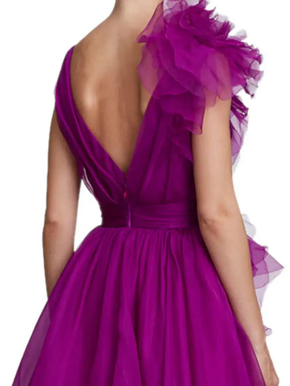 Aimishang Elegant A Line Sleeveless Party Evening Gown Charming Long Formal Prom Dress With Slit
