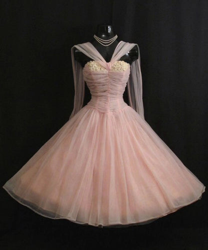 Aimishang Elegant A Line Sleeveless Tulle Party Prom Dress Sweet Graduation Homecoming Dress