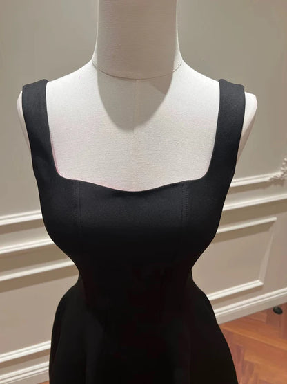 Aimishang Elegant A Line Square Neck Sleeveless High-Low Formal Prom Dress Classy Homecoming Dress