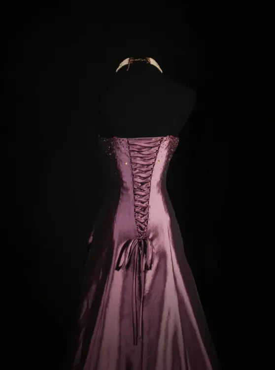 Aimishang Elegant A Line Strapless Sleeveless Party Evening Gown Vintage Long Formal Prom Dress