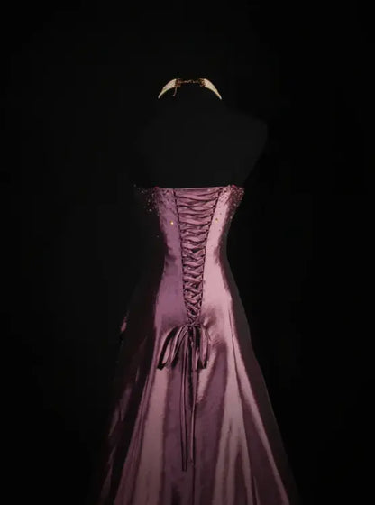 Aimishang Elegant A Line Strapless Sleeveless Party Evening Gown Vintage Long Formal Prom Dress