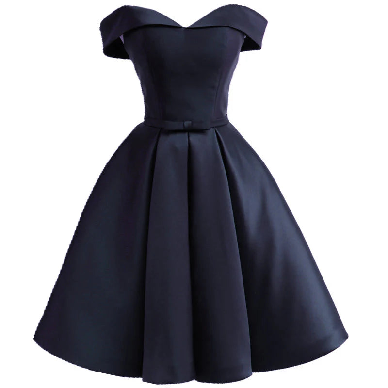 Aimishang Elegant A Line Sweetheart Off Shoulder Short Formal Prom Dress Simple Homecoming Dress