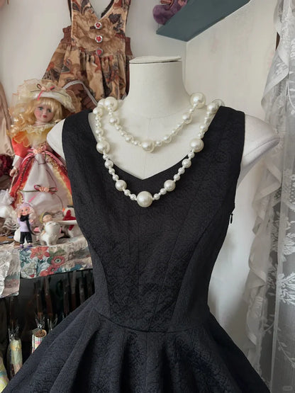 Aimishang Elegant Black A Line Sleeveless Summer Short Party Evening Dress Classy Graduation Homecoming Dress