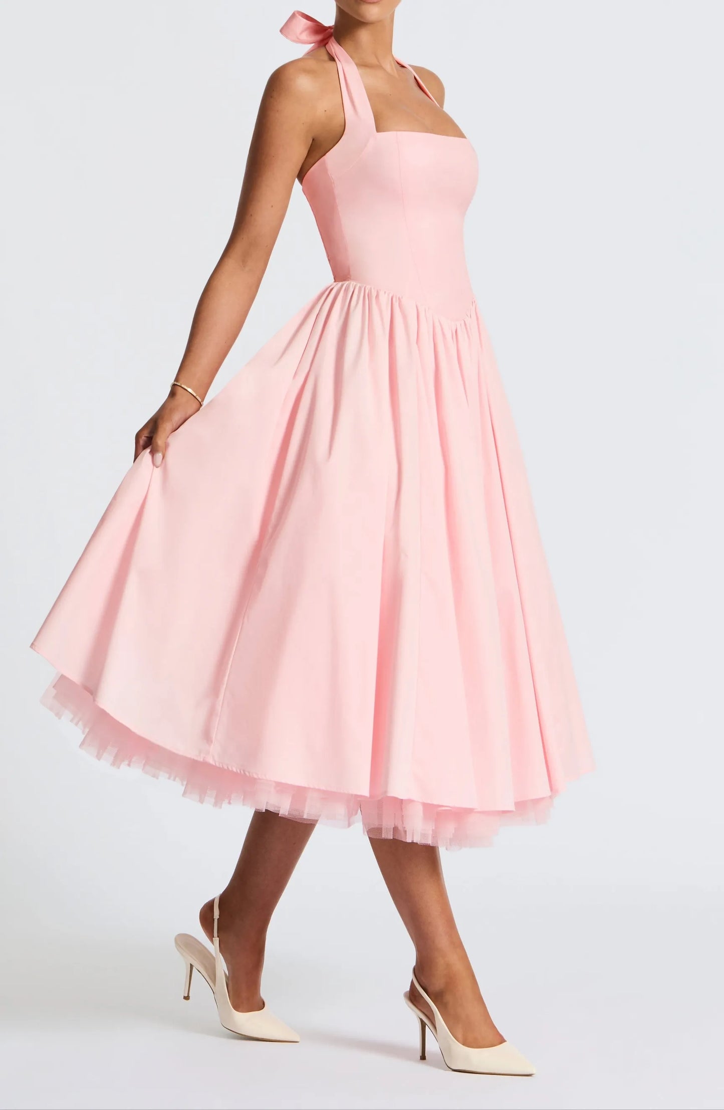 Aimishang Elegant Halter A Line Sleeveless Formal Prom Dress Sweet Graduation Party Dress