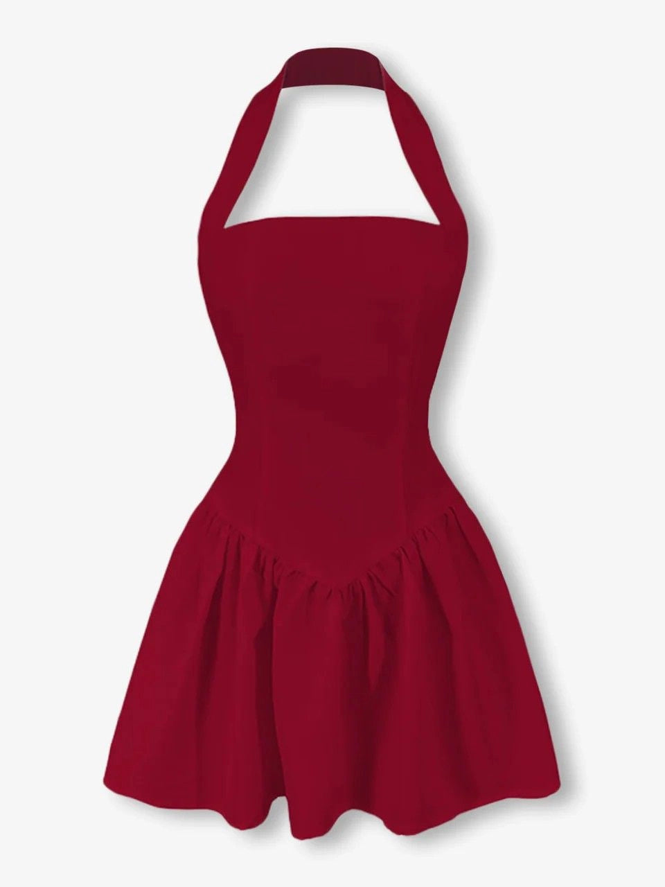 Aimishang Elegant Halter A Line Sleeveless Summer Short Simple Homecoming Dress For Girls