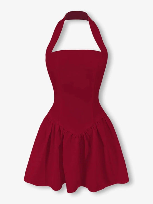 Aimishang Elegant Halter A Line Sleeveless Summer Short Simple Party Homecoming Dress