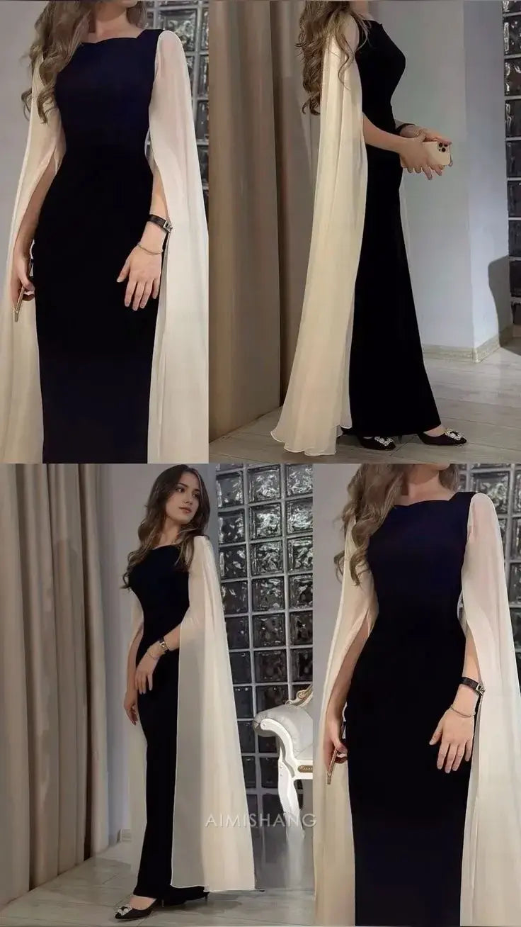 Aimishang Elegant Long Formal Prom Dress Simple Party Evening Gown Charming Wedding Guest Dress