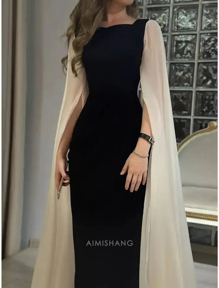 Aimishang Elegant Long Formal Prom Dress Simple Party Evening Gown Charming Wedding Guest Dress