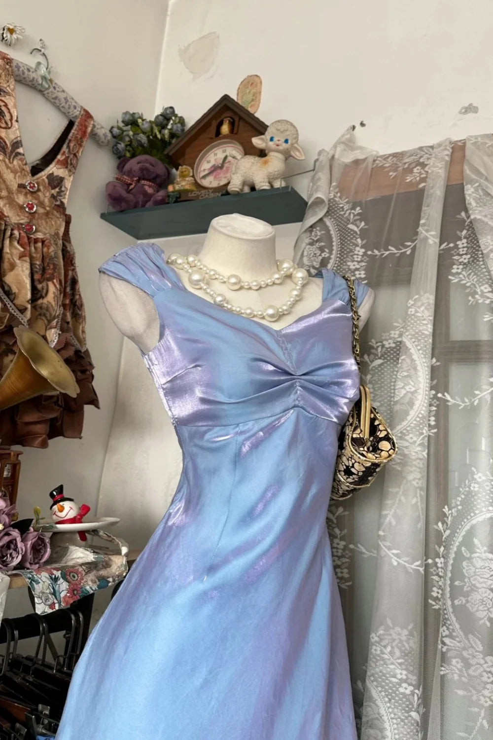 Aimishang Elegant Mermaid Sleeveless Formal Prom Dress Charming Wedding Guest Party Dress