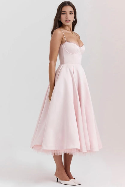 Aimishang Elegant Spaghetti Straps A Line Sleeveless Formal Prom Dress Sweet Graduation Party Dress