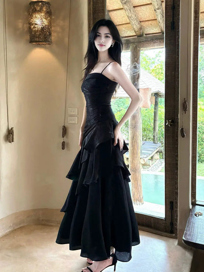 Aimishang Elegant Spaghetti Straps Party Evening Gown Charming Sleeveless Formal Prom Dress