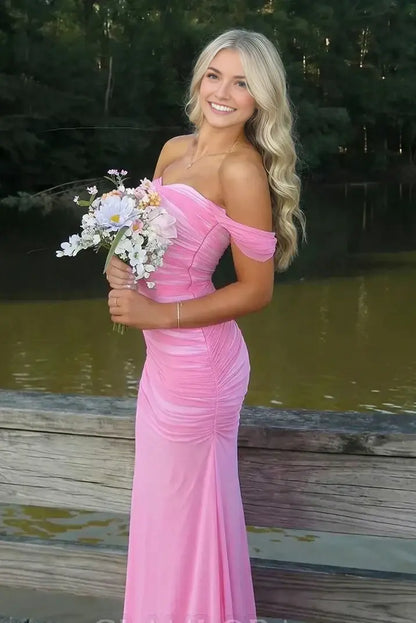 Aimishang Elegant Sweetheart Off-Shoulder Graduation Party Dress Lovely Long Formal Prom Dress