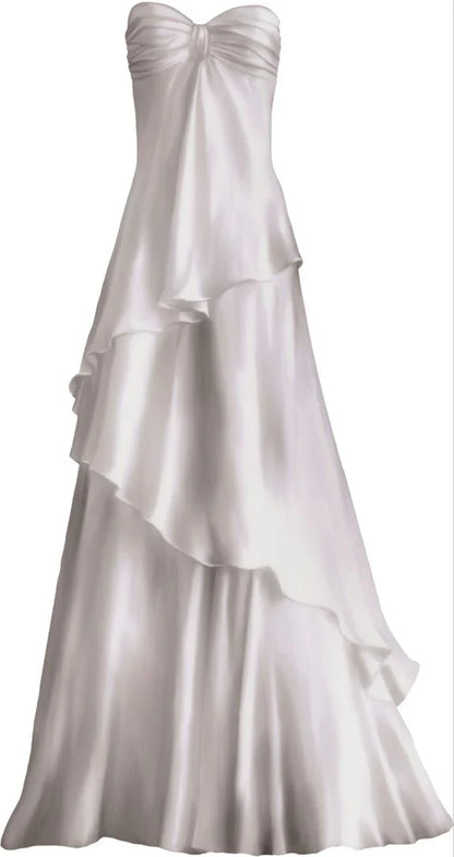 Aimishang Elegant Sweetheart Strapless Evening Gowns A Line Long Prom Dresses Lovely Graduation Party Dress