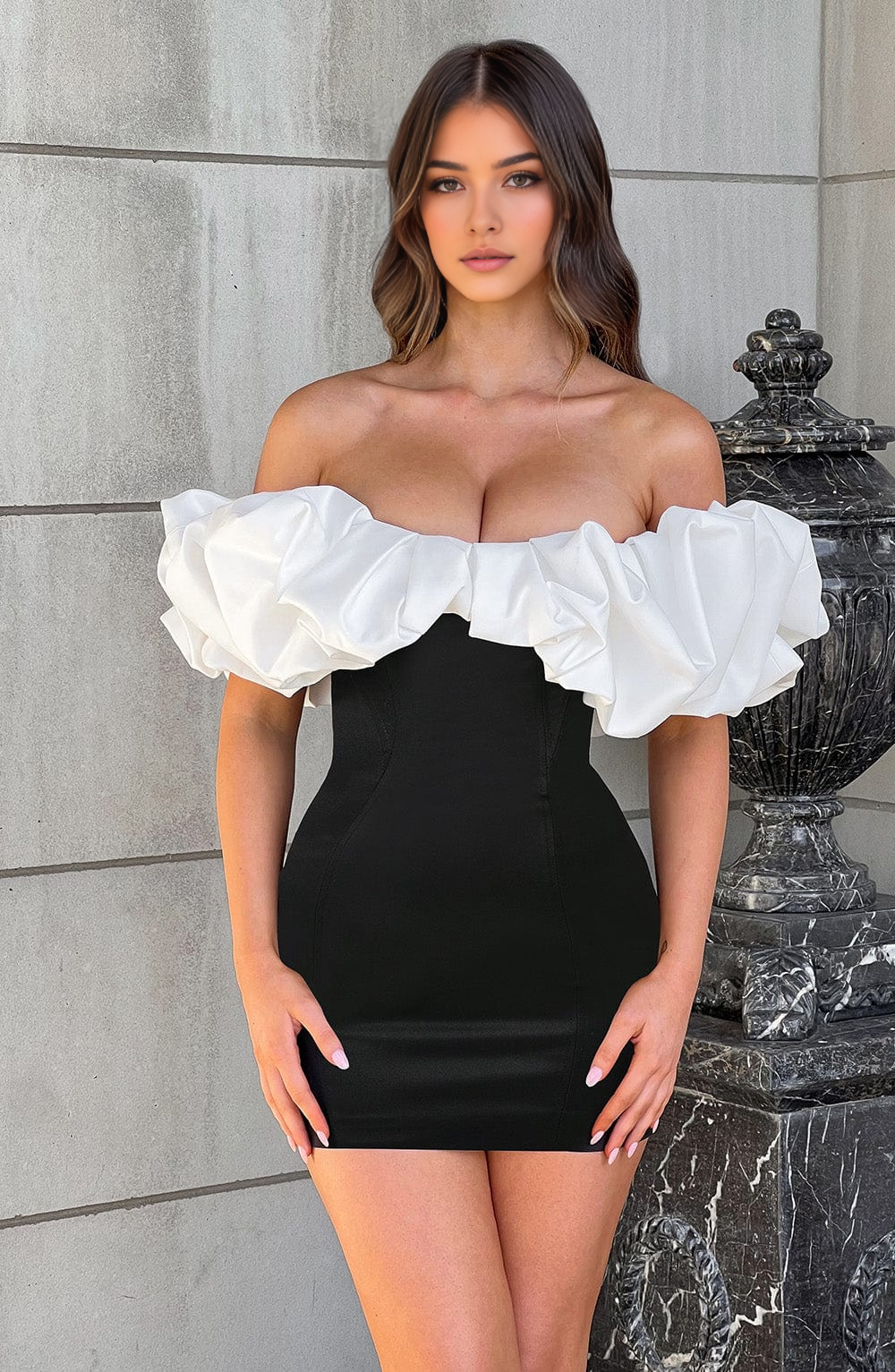 Aimishang Fashion Sheath Off Shoulder Homecoming Dress Short Graduation Dress Lovely Birthday Party Dress Mini Dress
