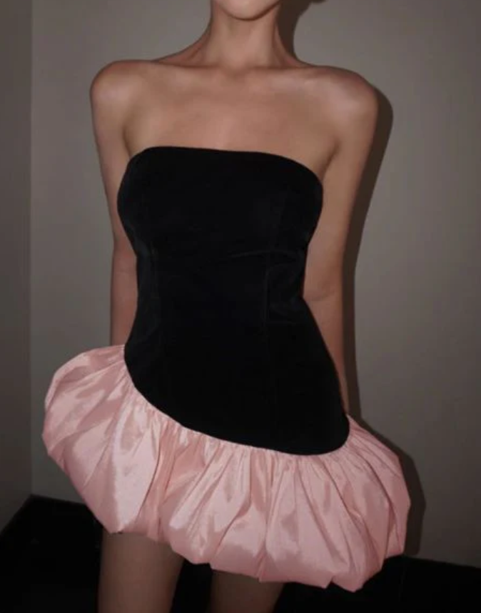 Aimishang Fashion Strapless Homecoming Dress Short Birthday Outfits Sweet Party Dress Summer Dress