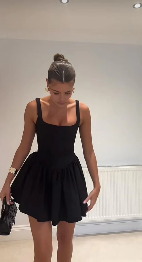 Aimishang Fashion A Line Sleeveless Homecoming Dress Simple Graduation Dress Short Charming Birthday Party Dress