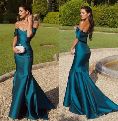 Aimishang Fashion Off Shoulder Mermaid Party Evening Gown Elegant Wedding Guest Dress for Women