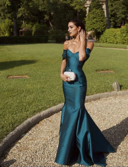 Aimishang Fashion Off Shoulder Mermaid Party Evening Gown Elegant Wedding Guest Dress for Women