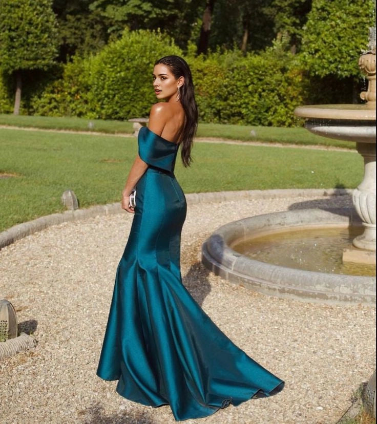 Aimishang Fashion Off Shoulder Mermaid Party Evening Gown Elegant Wedding Guest Dress for Women