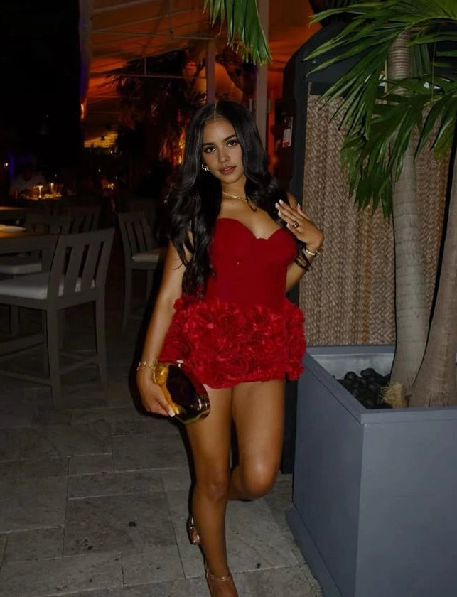 Aimishang Fashion Sheath Sweetheart Sleeveless Short Homecoming Dress Summer Mini Birthday Party Dress