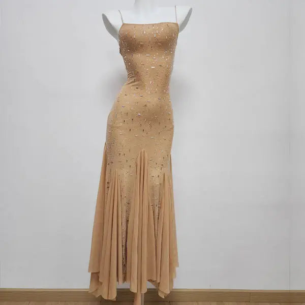 Aimishang Fashion Spaghetti Straps Sleeveless Party Evening Gown Modern Long Formal Prom Dress