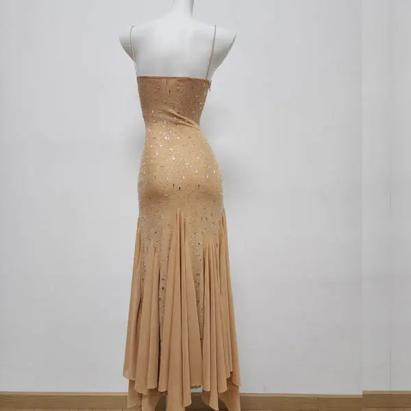 Aimishang Fashion Spaghetti Straps Sleeveless Party Evening Gown Modern Long Formal Prom Dress