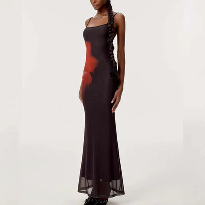 Aimishang Charming Spaghetti Straps Maxi Dress Long Prom Dress Elegant Evening Party Dress Women's Dresses