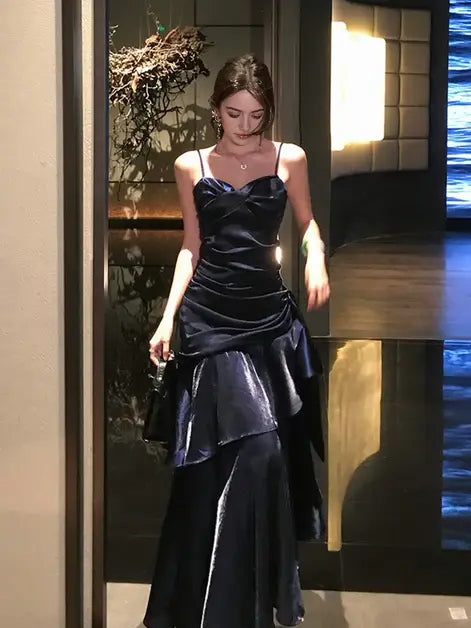 Aimishang Charming Mermaid Spaghetti Straps Sweetheart Sleeveless Evening Party Dress Elegant Long Formal Prom Dress
