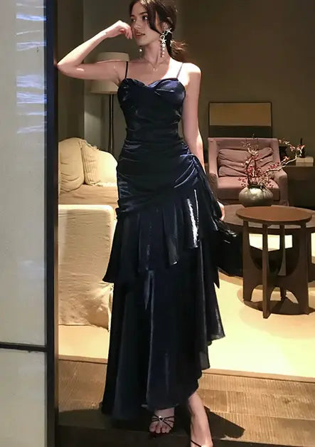 Aimishang Charming Mermaid Spaghetti Straps Sweetheart Sleeveless Evening Party Dress Elegant Long Formal Prom Dress