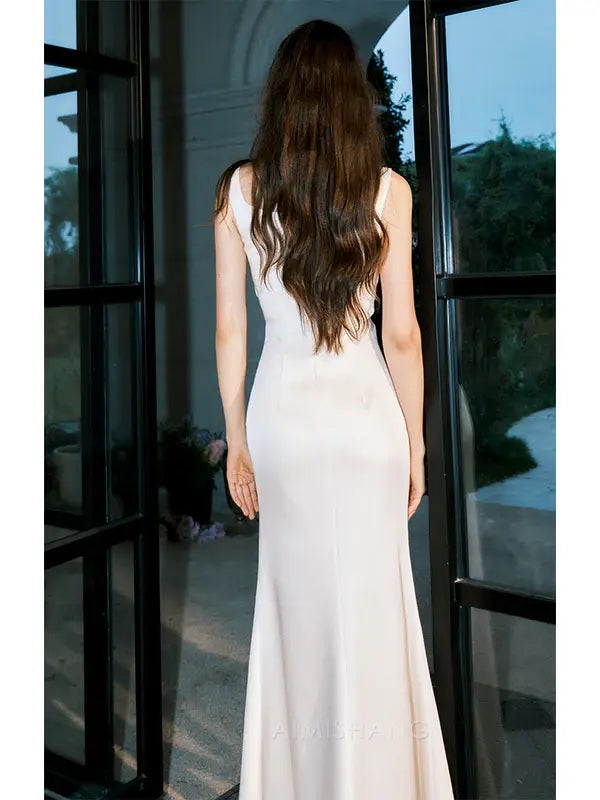 Aimishang Mermaid Sleeveless Long Prom Dress Elegant Evening Party Dress Formal Dress