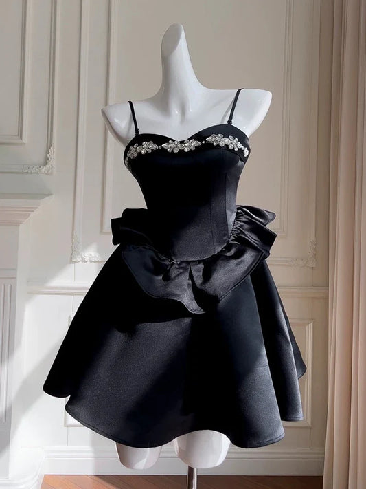 Aimishang Sweetheart A Line Spaghetti Straps Homecoming Dress Cute Graduation Dress Lovely Birthday Party Dress