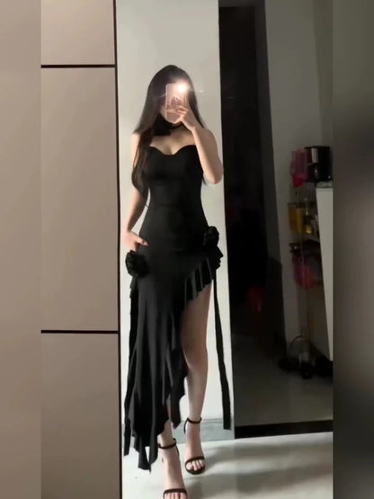 Aimishang Sheath Spaghetti Straps Vacation Beach Dress Lovely Homecoming Dress Charming Graduation Dress Cute Birthday Party Dress