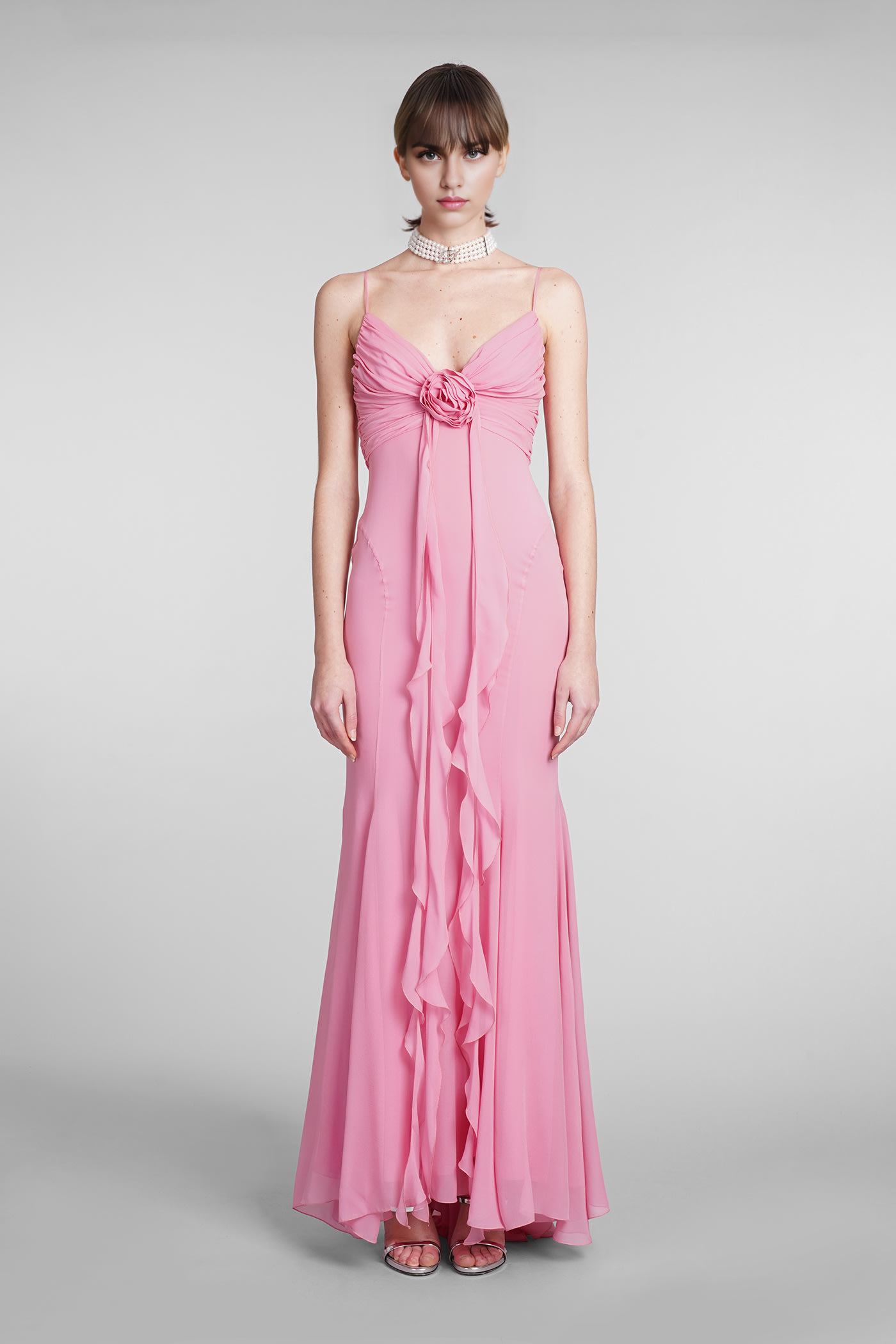 Aimishang Charming Rose-pink Long Prom Dress Formal Dress Elegant Evening Party Dress
