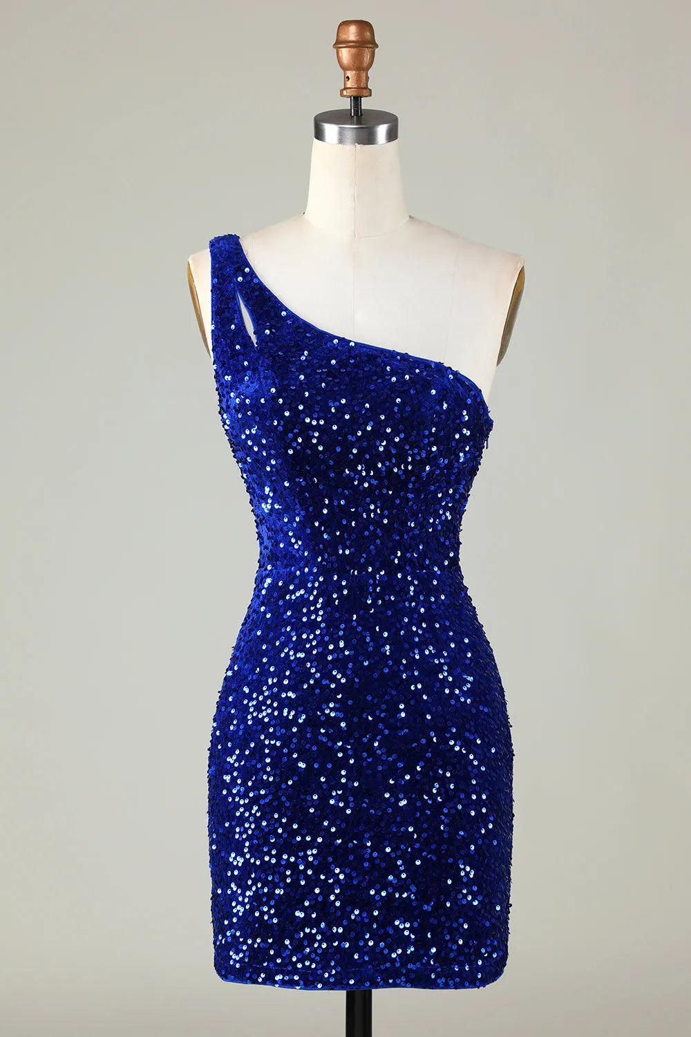 Wholesale Homecoming Dress One Shoulder Glitter Sequin