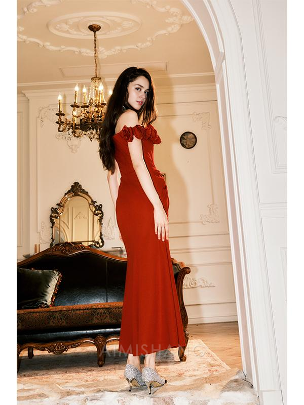 Aimishang Mermaid Long Prom Dress Charming Evening Party Dress With Slit Formal Dress