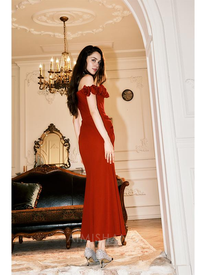 Aimishang Mermaid Long Prom Dress Charming Evening Party Dress With Slit Formal Dress