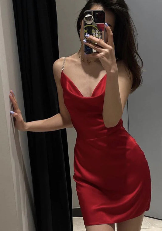 Aimishang Sexy Sleeveless Homecoming Dress Fashion Birthday Party Dress Graduation Dress Short Prom Dress
