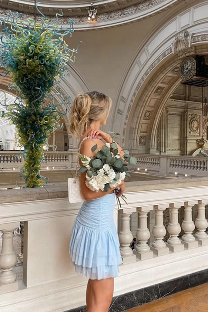 Aimishang Sweetheart Strapless Short Prom Dress Lovely Homecoming Dress Charming Birthday Party Dress