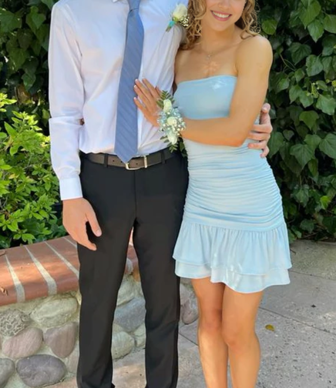Aimishang Sweetheart Sheath Strapless Short Prom Dress Lovely Homecoming Dress Charming Birthday Party Dress