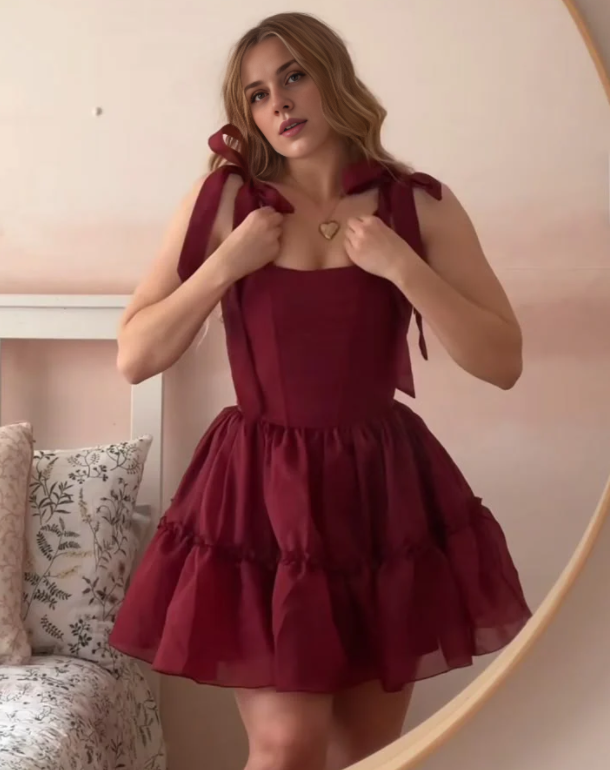 Aimishang Sweetheart A Line Short Prom Dress Cute Homecoming Dress Lovely Birthday Party Dress