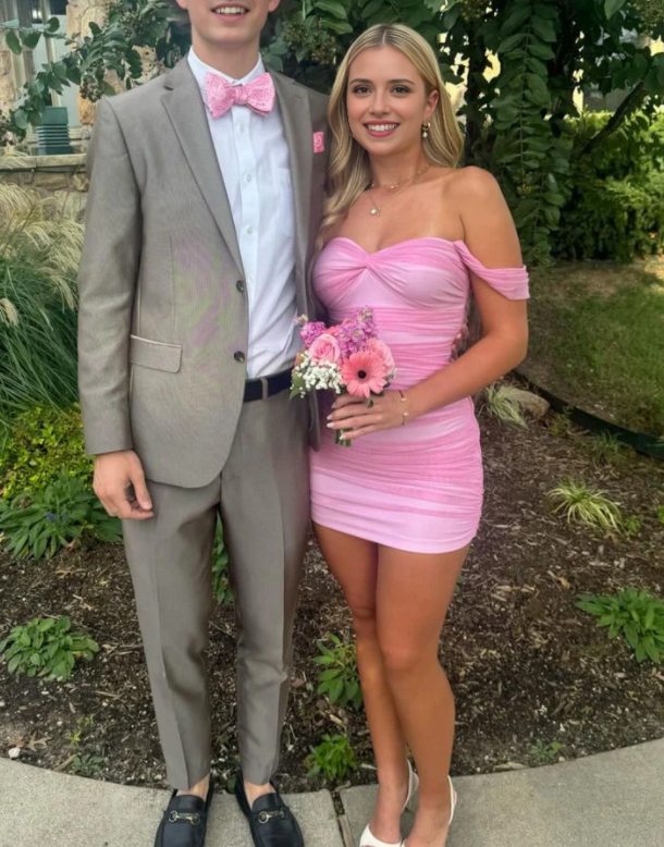 Aimishang Sweetheart Sheath Off Shoulder Short Prom Dress Cute Homecoming Dress Lovely Graduation Dress Mini Birthday Party Dress