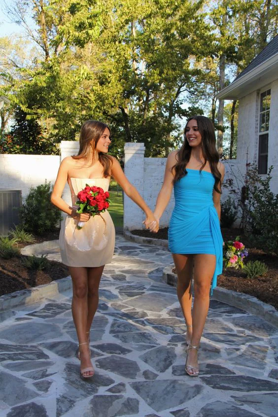 Aimishang Sweetheart Sheath Sleeveless Homecoming Dress Cute Graduation Dress Short Prom Dress Lovely Birthday Party Dress