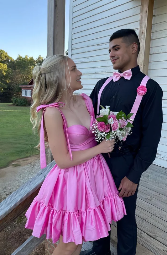 Aimishang Sweet A Line Straps Sleeveless Homecoming Dress Cute Graduation Dress Lovely Birthday Party Dress