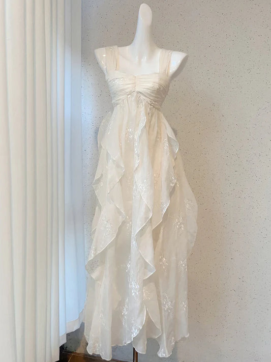 Aimishang Sweetheart Sleeveless Prom Dress Charming Evening Party Dress Chic Vacation Beach Dress