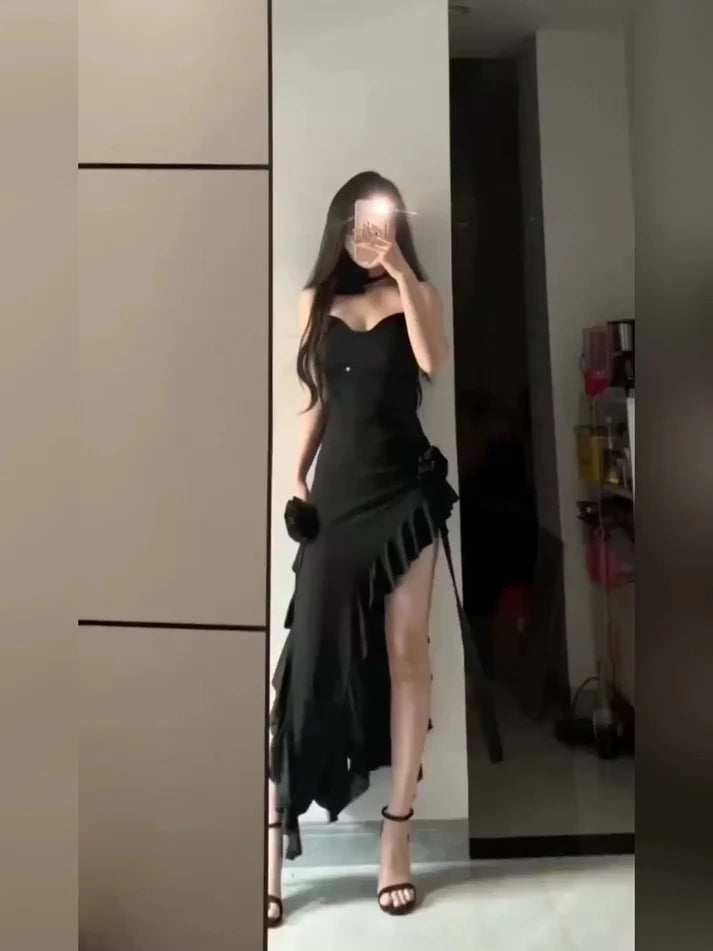 Aimishang Sheath Spaghetti Straps Vacation Beach Dress Lovely Homecoming Dress Charming Graduation Dress Cute Birthday Party Dress