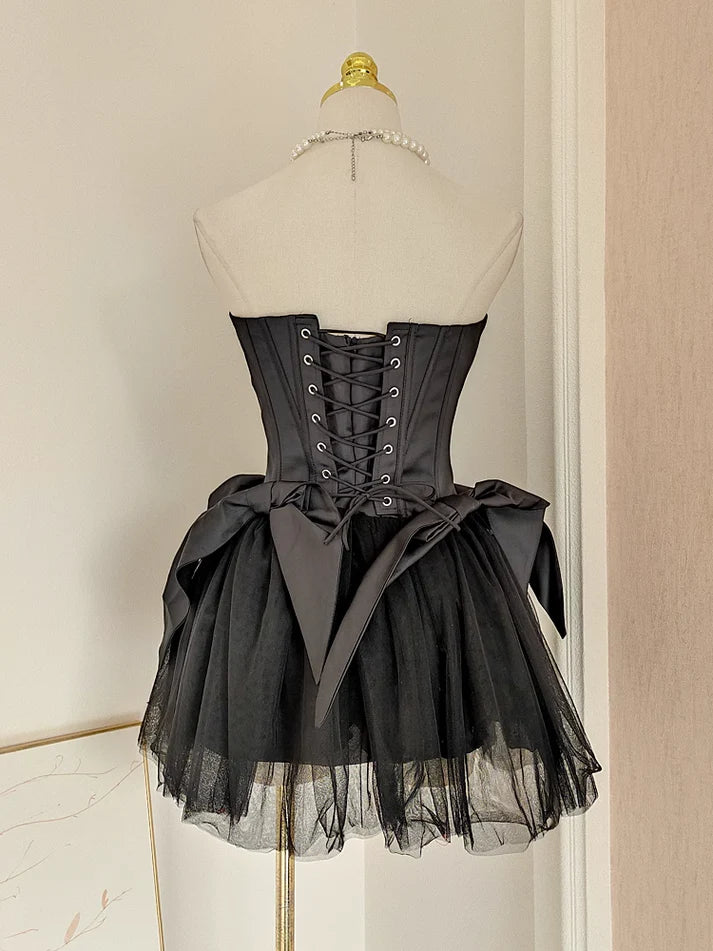 Aimishang Sweetheart A line Strapless Short Prom Dress Lovely Homecoming Dress Charming Graduation Dress Cute Birthday Party Dress