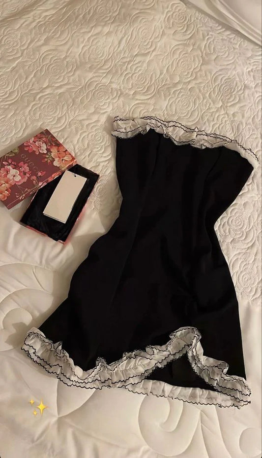 Aimishang Sweet Strapless Homecoming Dress Cute Birthday Party Dress Graduation Dress Short Prom Dress No With Gloves